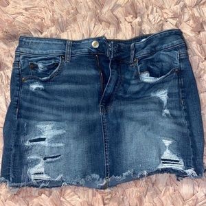 American eagle jean skirt